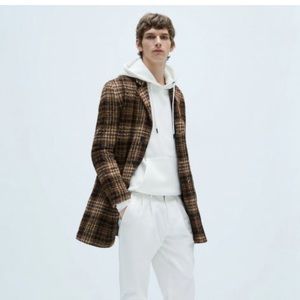 Zara textured oversized coat